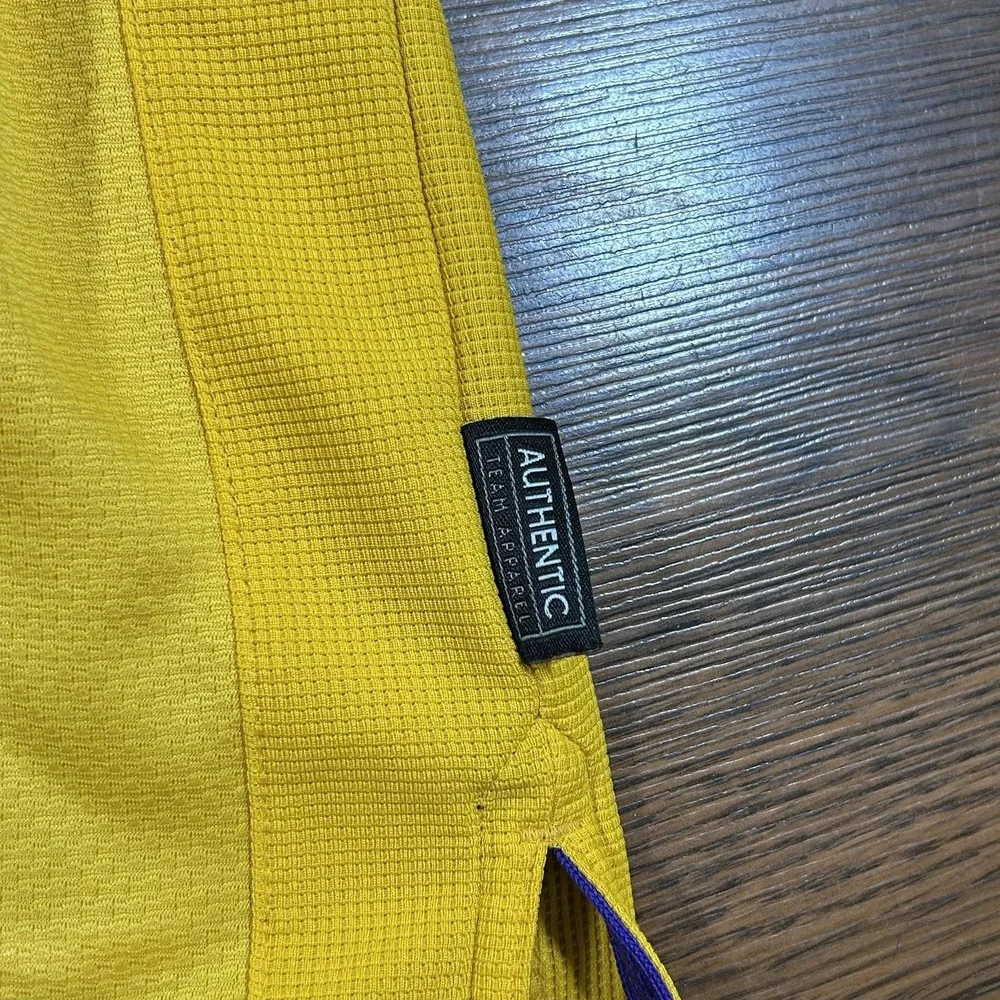 Nike Team LSU Tigers DRI-FIT Short Sleeve Polo Men XL Yellow‎ Purple